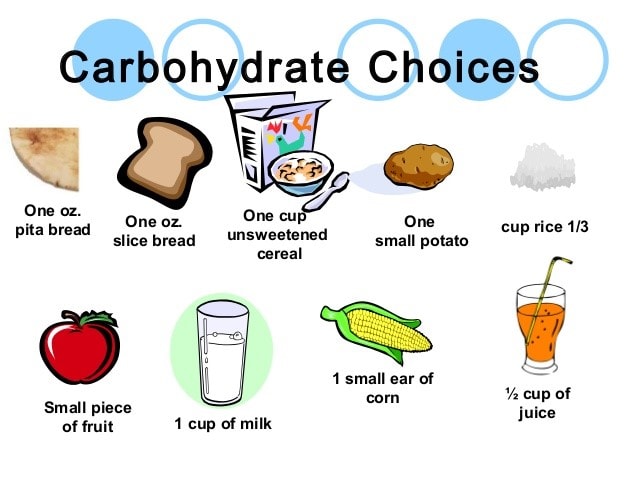 Opciones de carbohidratos